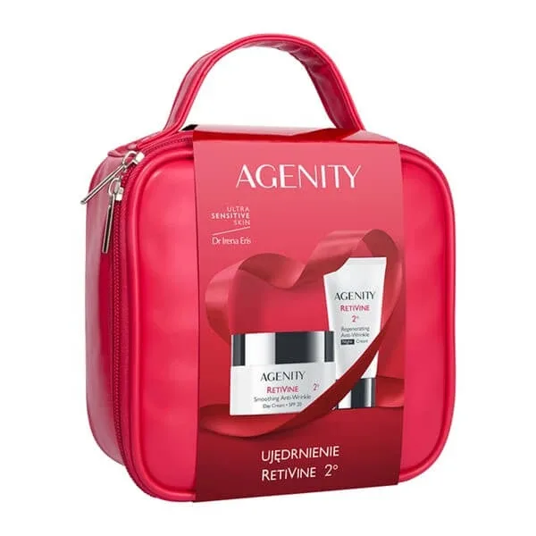 Agenity Retivine 2º Firming set, cremă de zi, 50 ml + cremă de noapte, 25 ml + geantă cosmetică — preț și oferte