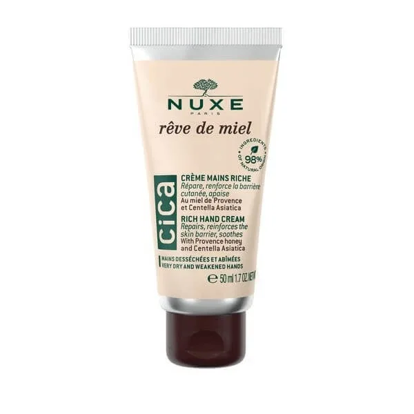 Nuxe Reve de Miel Cica, cremă reparatoare pentru pielea uscată a mâinilor, 50 ml — preț și oferte