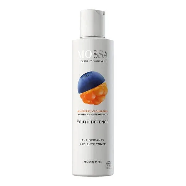 Mossa, tonic iluminator antioxidant cu afine și zmeură, 200 ml — preț și oferte