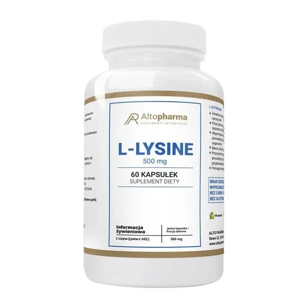 Alto Pharma L-lizină 500 mg, capsule, 60 buc. — preț și oferte