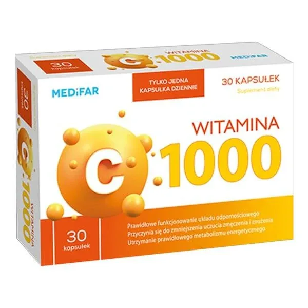 Medifar Vitamina C 1000, capsule tari, 30 buc. — preț și oferte