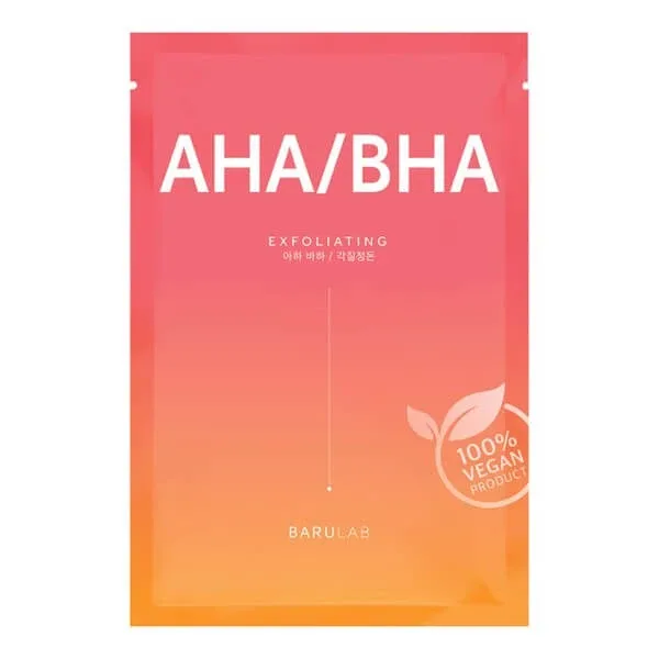 Barulab, mască de foi cu acizi AHA și BHA, 23 g — preț și oferte