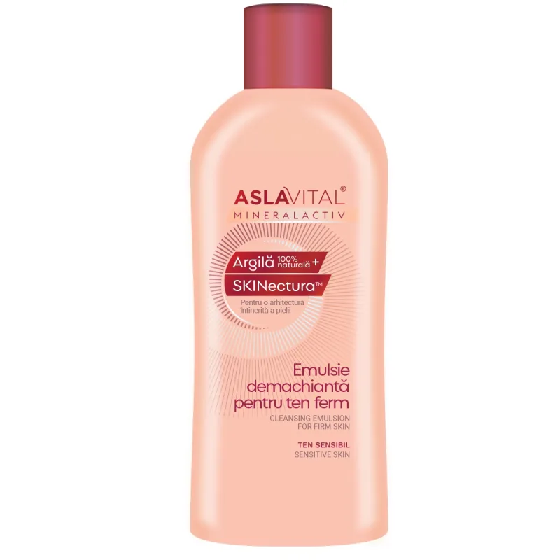 Emulsie demachianta pentru ten ferm MineralActiv, 200ml, Aslavital FARMEC — preț și oferte