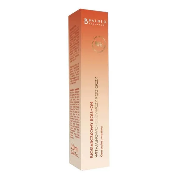 Balneocosmetics, biosulfură, roll-on pentru ochi cu vitamine nutritive, 20 ml — preț și oferte