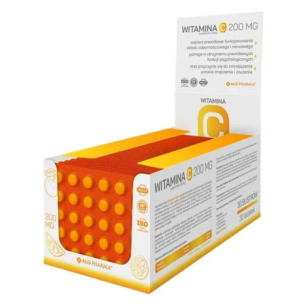 Alg Pharma Vitamina C 200 mg, comprimate, 30 buc. x 30 op. — preț și oferte