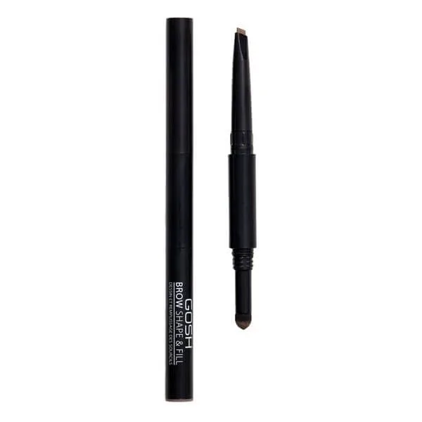 Gosh, Shape &amp; Fill, filler pentru sprâncene 2 în 1, 002 Grey Brown, 0.5 g — preț și oferte