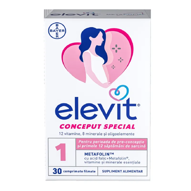 Elevit 1, 30 comprimate, Bayer — preț și oferte