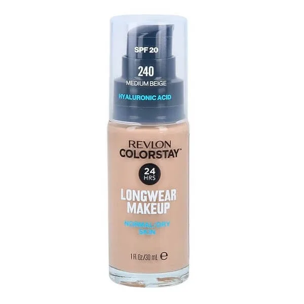 Revlon Colorstay Longwear Makeup SPF 20, fond de ten cu pompă pentru ten normal până la uscat, 240 Medium Beige, 30 ml — preț și oferte
