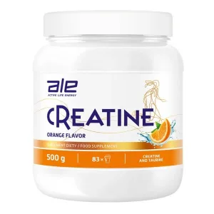ALE Creatine Orange Flavor, pulbere, aromă de portocale, 500 g