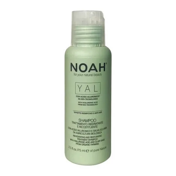 NOAH Yal, mini șampon hidratant și regenerant cu acid hialuronic, 75 ml — preț și oferte