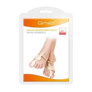 Atelă de noapte Qmed Hallux Valgus, atelă Thomsen Hallux, bej, 1 pereche