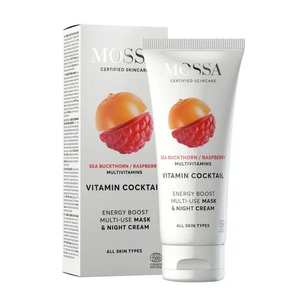 Mossa, mască-cremă fermizantă și revitalizantă cu cătină de mare și zmeură, 60 ml — preț și oferte
