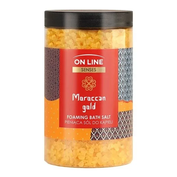 On Line Senses Moroccan Gold, sare de baie spumantă, 480 g — preț și oferte