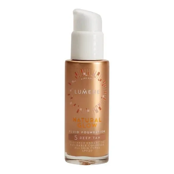Lumene Natural Glow, fond de ten iluminator SPF 20, 5 Deep Tan, 30 ml — preț și oferte