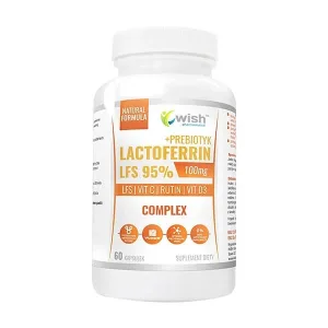 Wish Lactoferrin LFS 95% 100 mg Complex + Prebiotic, capsule, 60 buc.