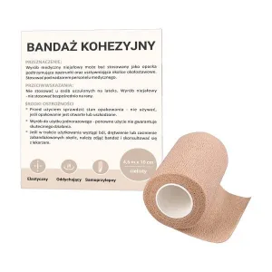Paso, bandaj coeziv, 10 cm x 4,5 m, culoare carne, 1 buc.