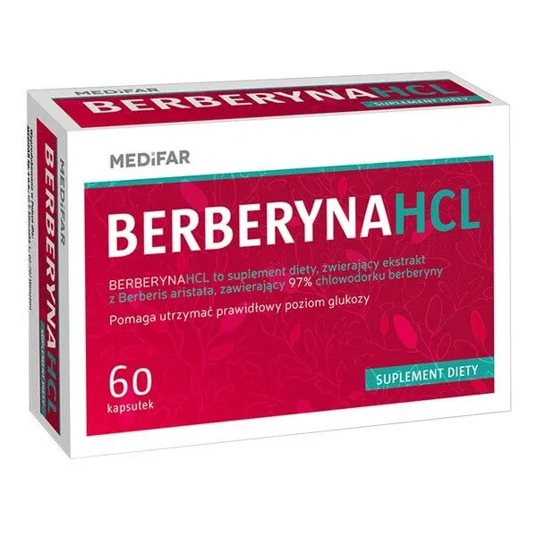 Medifar Ayumedic Berberine HCL, capsule tari, 60 buc. — preț și oferte
