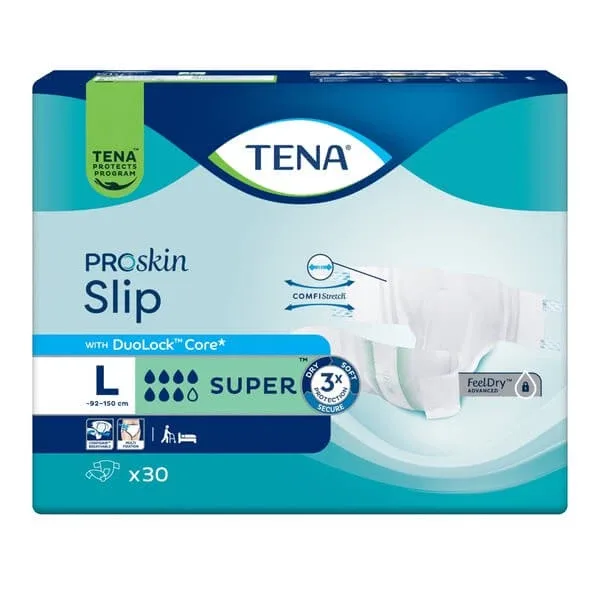 TENA Slip ProSkin Super, scutece, mărimea L, 30 buc. — preț și oferte