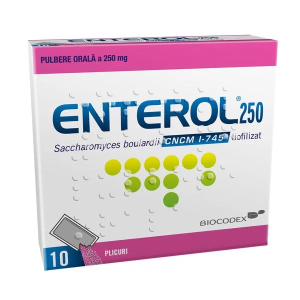 Enterol 250 mg pulbere orala, Biocodex | 10 plicuri — preț și oferte