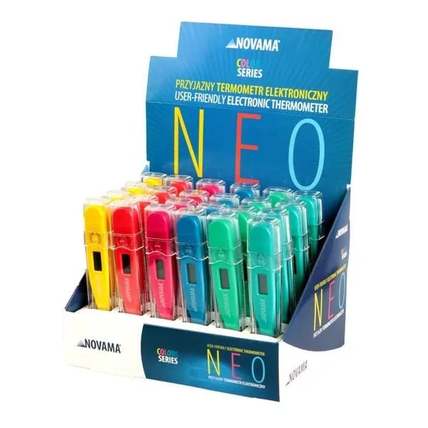 Novama Neo MT 101, termometru electronic, culori mixte, display, 24 buc. — preț și oferte