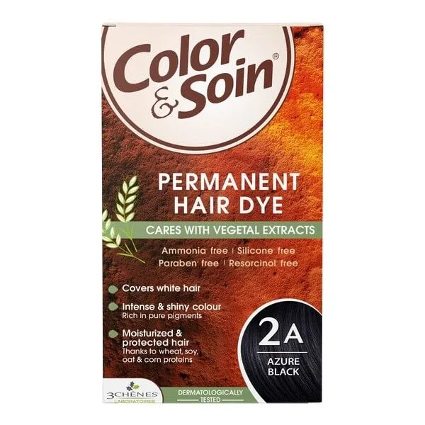 Color&amp;Soin, vopsea de păr, nuanță negru azur (2A), 135 ml COLOR SOIN — preț și oferte