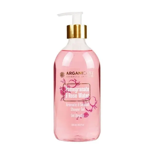 Arganicare duș, gel de duș cu rodie și apă de trandafiri, 500 ml — preț și oferte