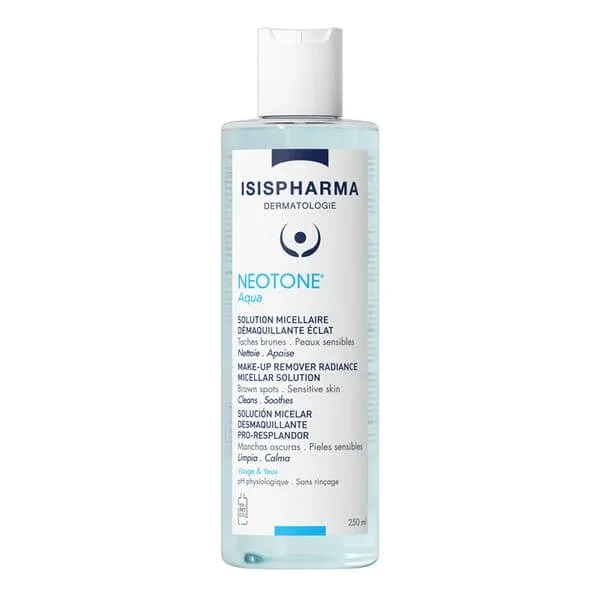 ISISPHARMA NEOTONE AQUA, demachiant micelar iluminator pentru pielea sensibilă predispusă la hiperpigmentare, 250ML — preț și oferte