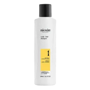 Nioxin System 1 Shampoo, șampon pentru păr natural și ușor subțire, 300 ml