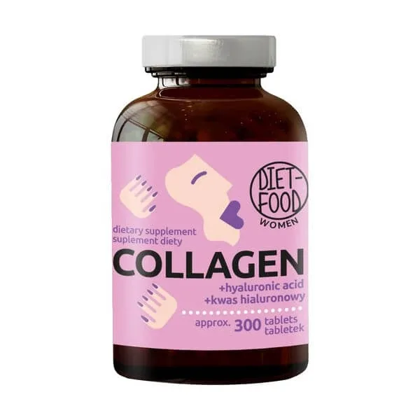 Diet-Food Women Colagen + acid hialuronic, comprimate, 300 buc. — preț și oferte