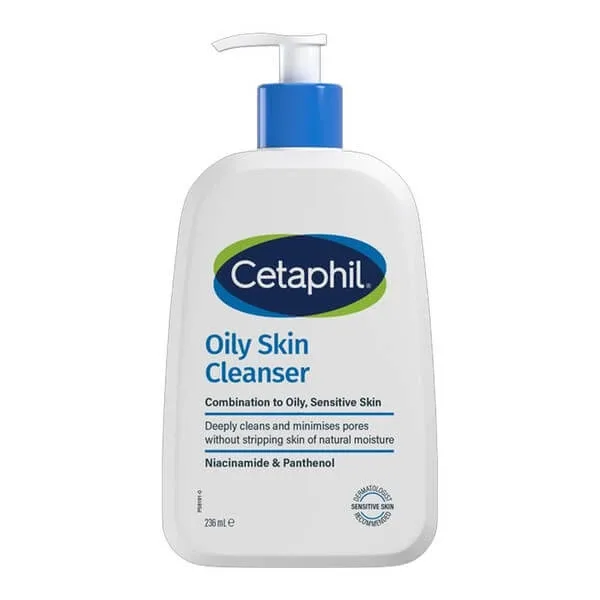 Cetaphil Oily Skin Cleanser, gel de curățare facială delicată, 236 ml — preț și oferte