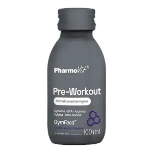 Pharmovit GymFood Pre-Workout, lichid, aromă de fructe scandinave, 100 ml