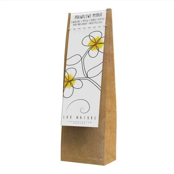 Lab Nature, săpun real de miere de păpădie și ceară de albine, săpun kraft pentru pielea grasă, 120 g — preț și oferte