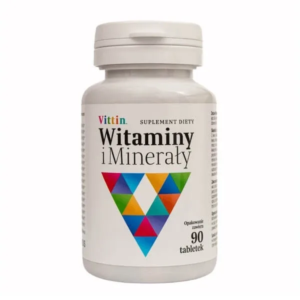 Vittin Vitamine și minerale, tablete, 90 buc. — preț și oferte