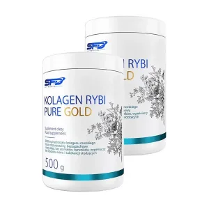 Set de 2x SFD Colagen de pește Pure Gold, pulbere, 500 g