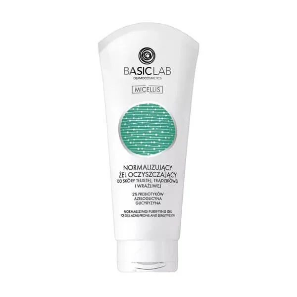 BasicLab Micellis, gel de curățare normalizator pentru ten gras, acneic și sensibil, 100 ml — preț și oferte