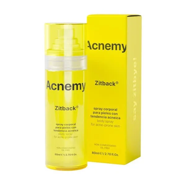 Acnemy Zitback, spray pentru corp pentru atenuarea imperfecțiunilor, 80 ml — preț și oferte