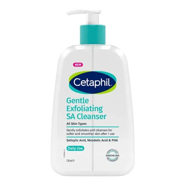 Cetaphil Gentle Exfoliating SA, gel exfoliant delicat pentru curățarea feței și a corpului, 236 ml — preț și oferte