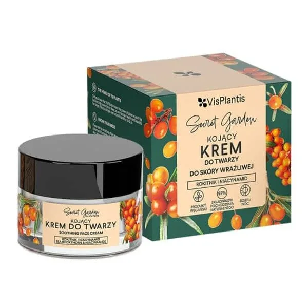 Vis Plantis Secret Garden, cremă de față calmantă, cătină de mare, 50 ml — preț și oferte
