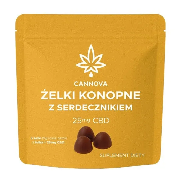 Jeleu de cânepă Cannova cu cordial, boabe de jeleu, 3 buc. — preț și oferte