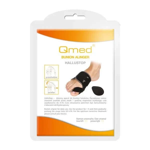 Qmed HalluStop, dispozitiv de corecție hallux valgus, stânga, 1 buc. — preț și oferte