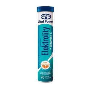 Vital Power Electrolytes, tablete efervescente, aromă de portocale, 20 buc.