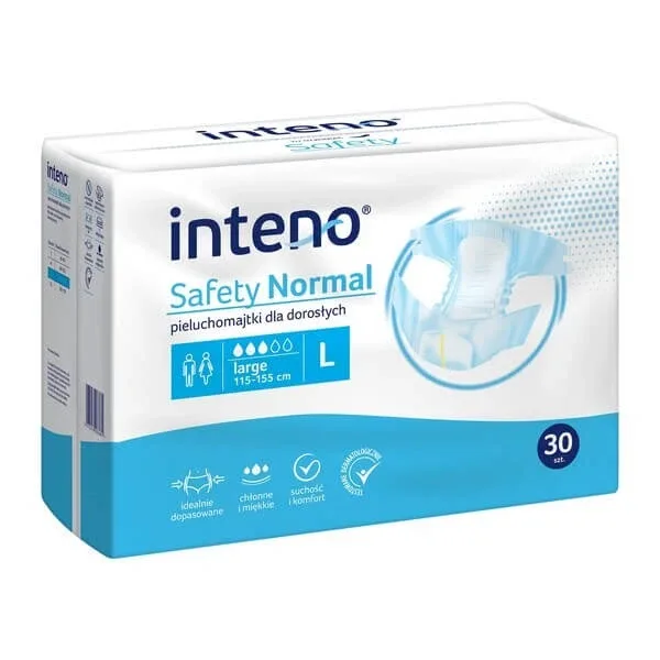 Inteno Safety Normal, scutece pentru adulți, L, 30 buc. — preț și oferte