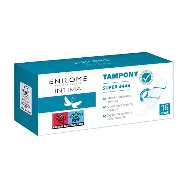 Enilome Healthy Beauty Intima, tampoane, super, 16 buc. — preț și oferte