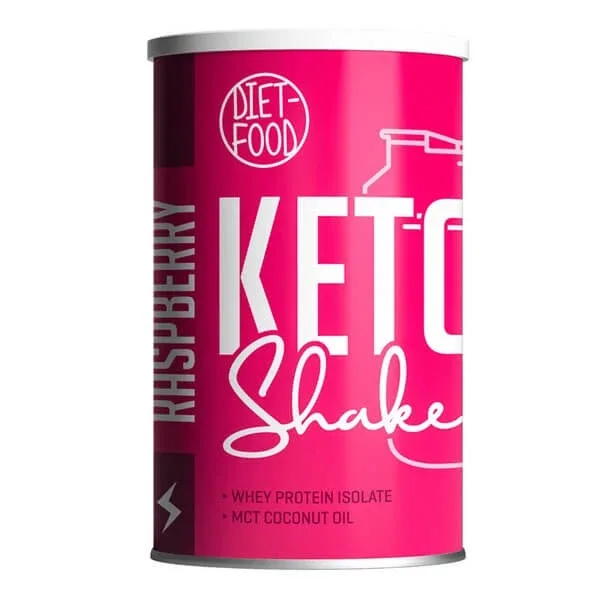 Diet-Food Keto Shake Raspberry + MCT, pulbere, 300 g — preț și oferte