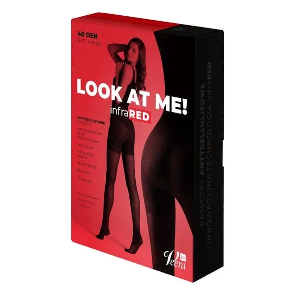 Look At Me! by Veera, colanți anti-celulită, 40 DEN, culoare negru, mărime XXL — preț și oferte