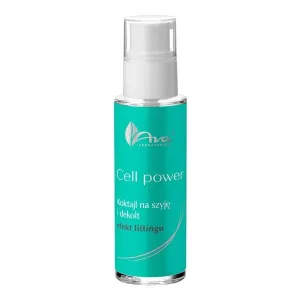 Ava Cell Power, cocktail pentru gât și decolteu, efect de lifting, 30 ml