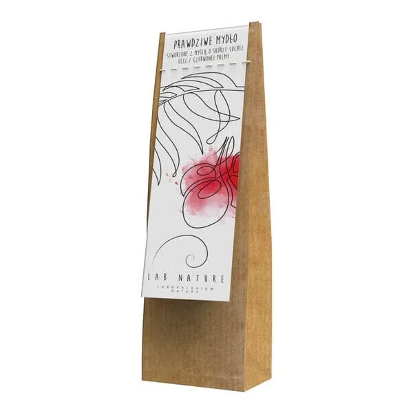 Lab Nature, Real Soap ulei de palmier roșu, săpun kraft făcut manual, 120 g — preț și oferte