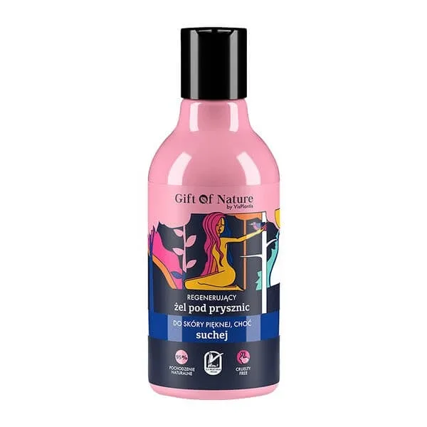 Gift of Nature by VisPlantis, gel de duș regenerant pentru pielea uscată, 300 ml — preț și oferte