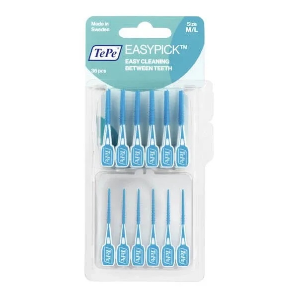 TePe EasyPick, scobitori din silicon m/l, 36 buc. — preț și oferte