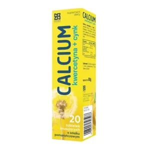Prima Pharma Calcium Quercitin + Zinc, comprimate efervescente, aromă de portocale, 20 buc.